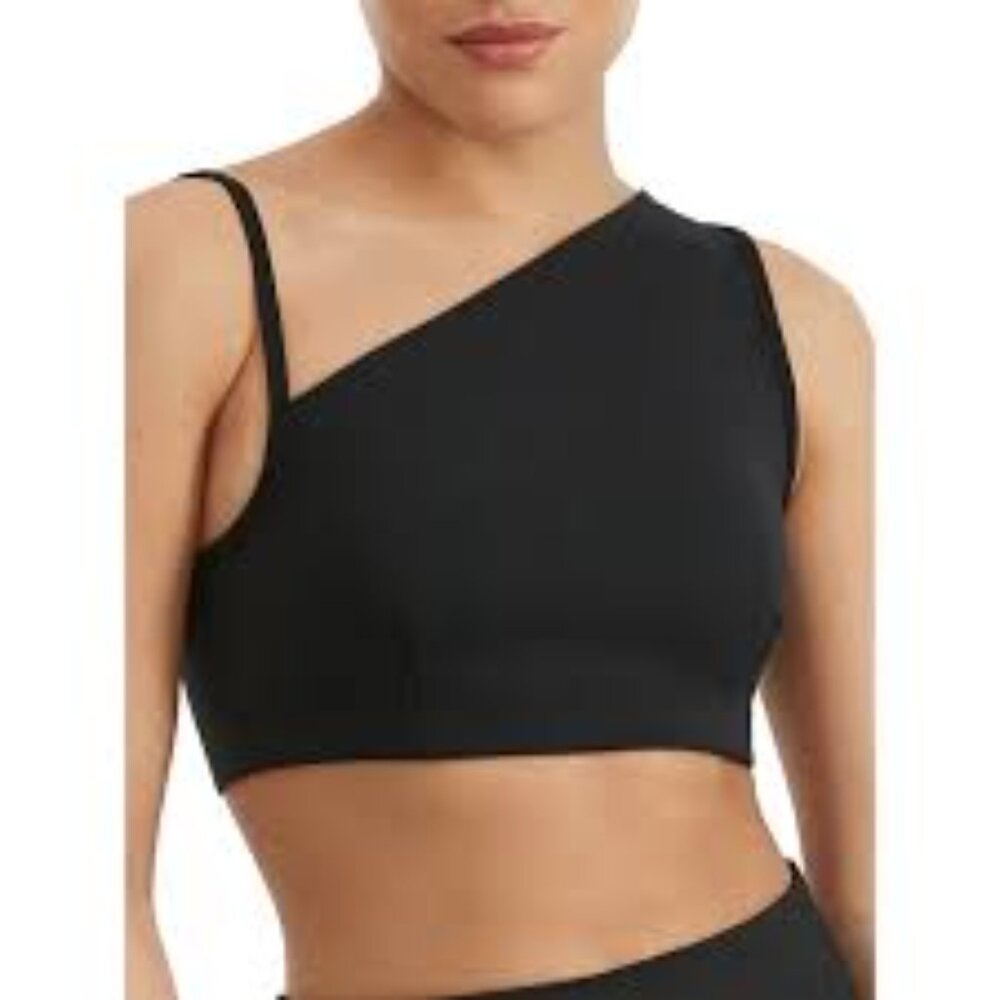 Sweaty Betty Black Asymmetric Sculpt Sports Bra Size XS